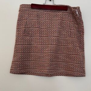 LOFT Textured Mini Skirt - Pink and Black